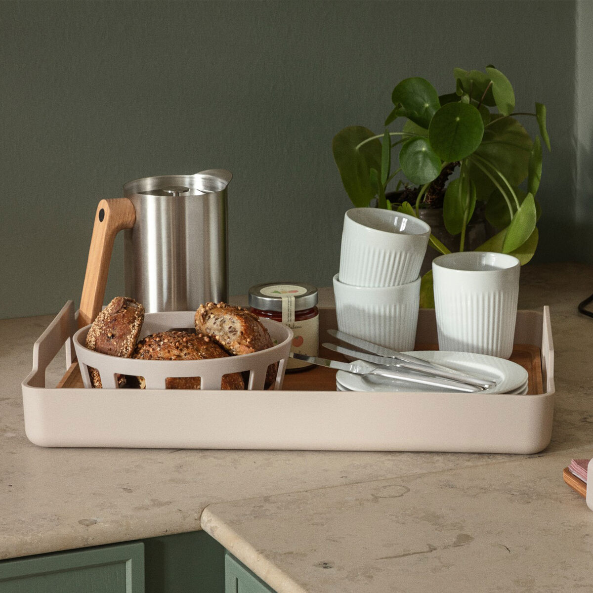 Nordic Kitchen brödkorg 22 cm small, sand