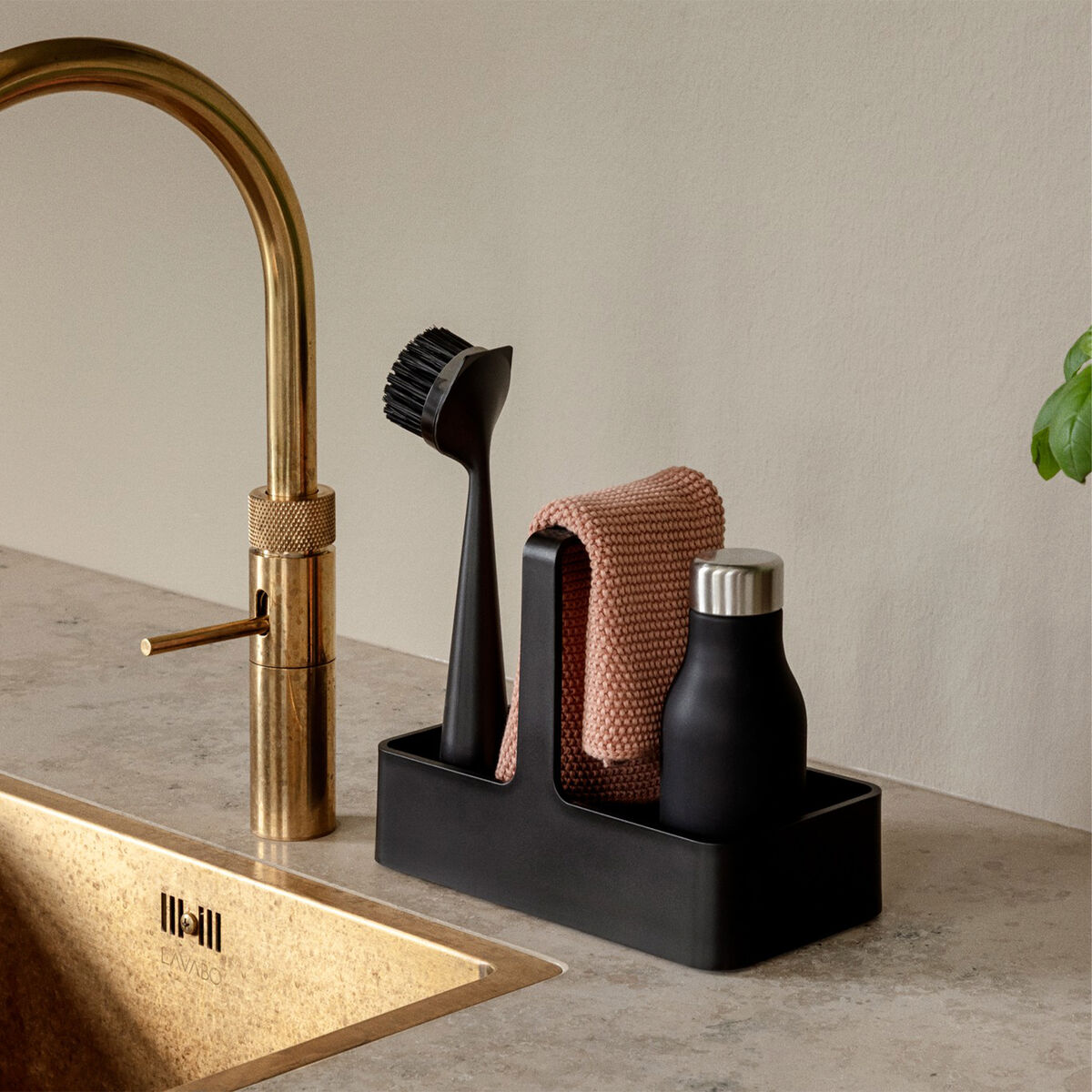 Sink Caddy diskbänksförvaring, svart