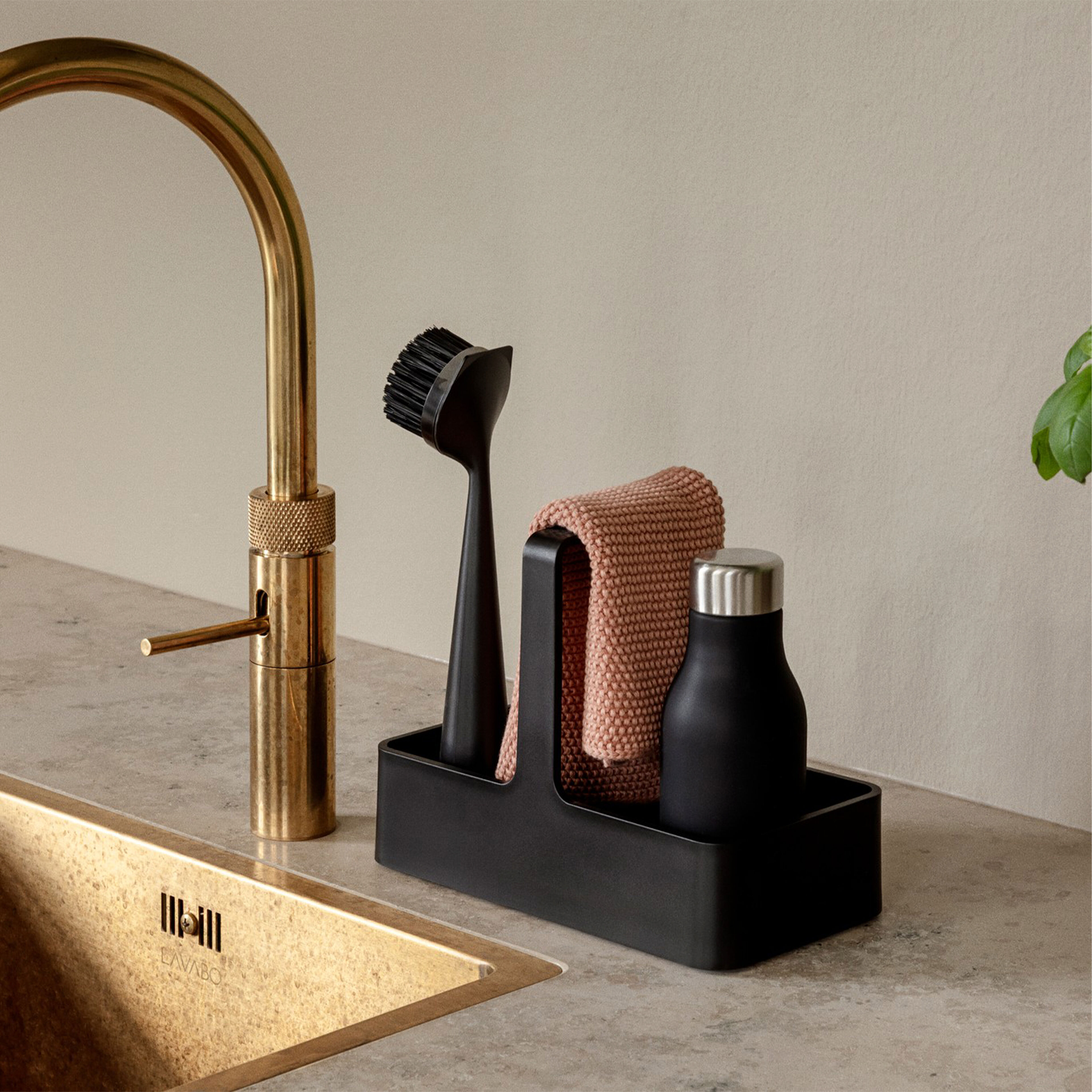 Sink Caddy diskbänksförvaring, svart