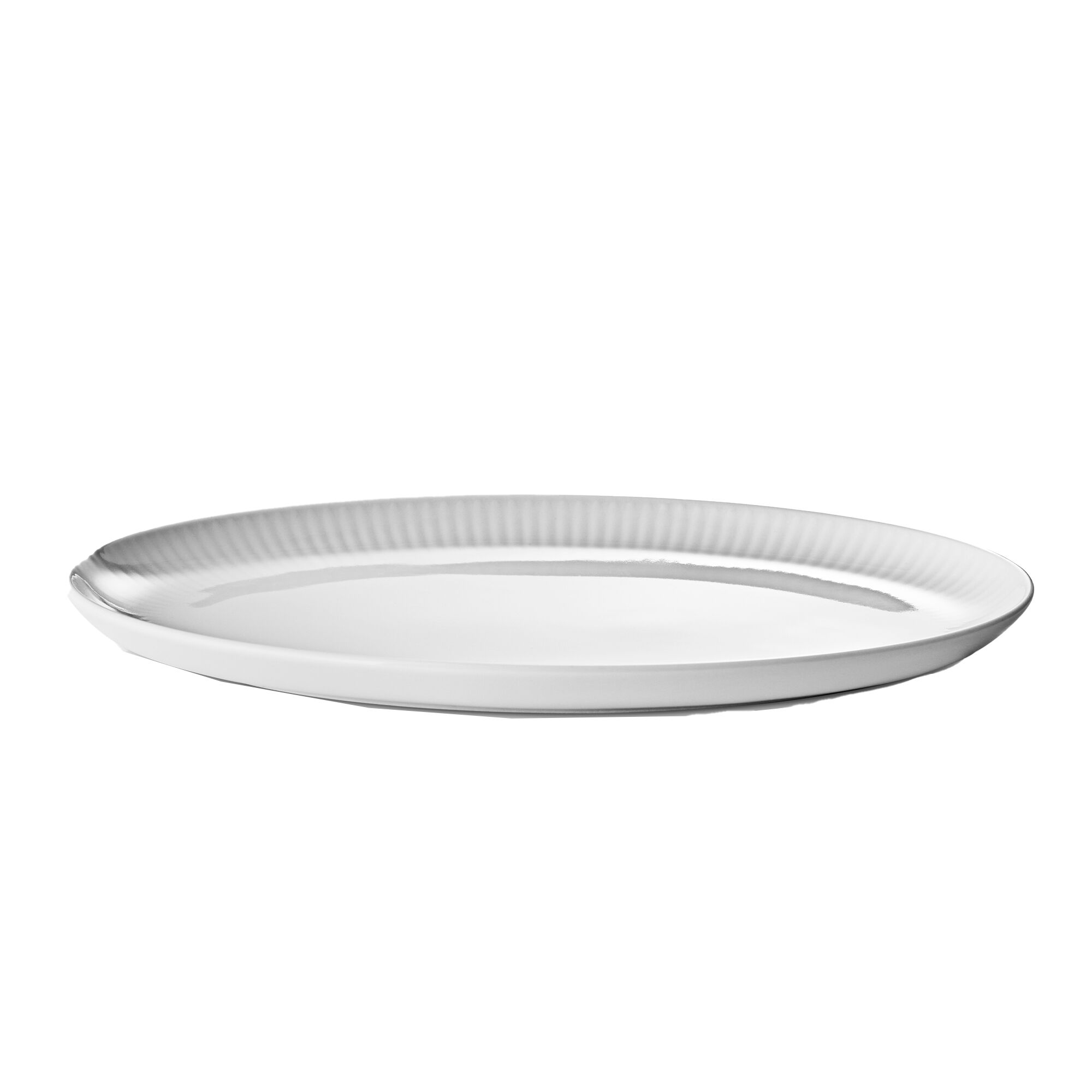 Eva trio Legio Nova oval coupe serveringsfad 27 × 18 cm, hvid