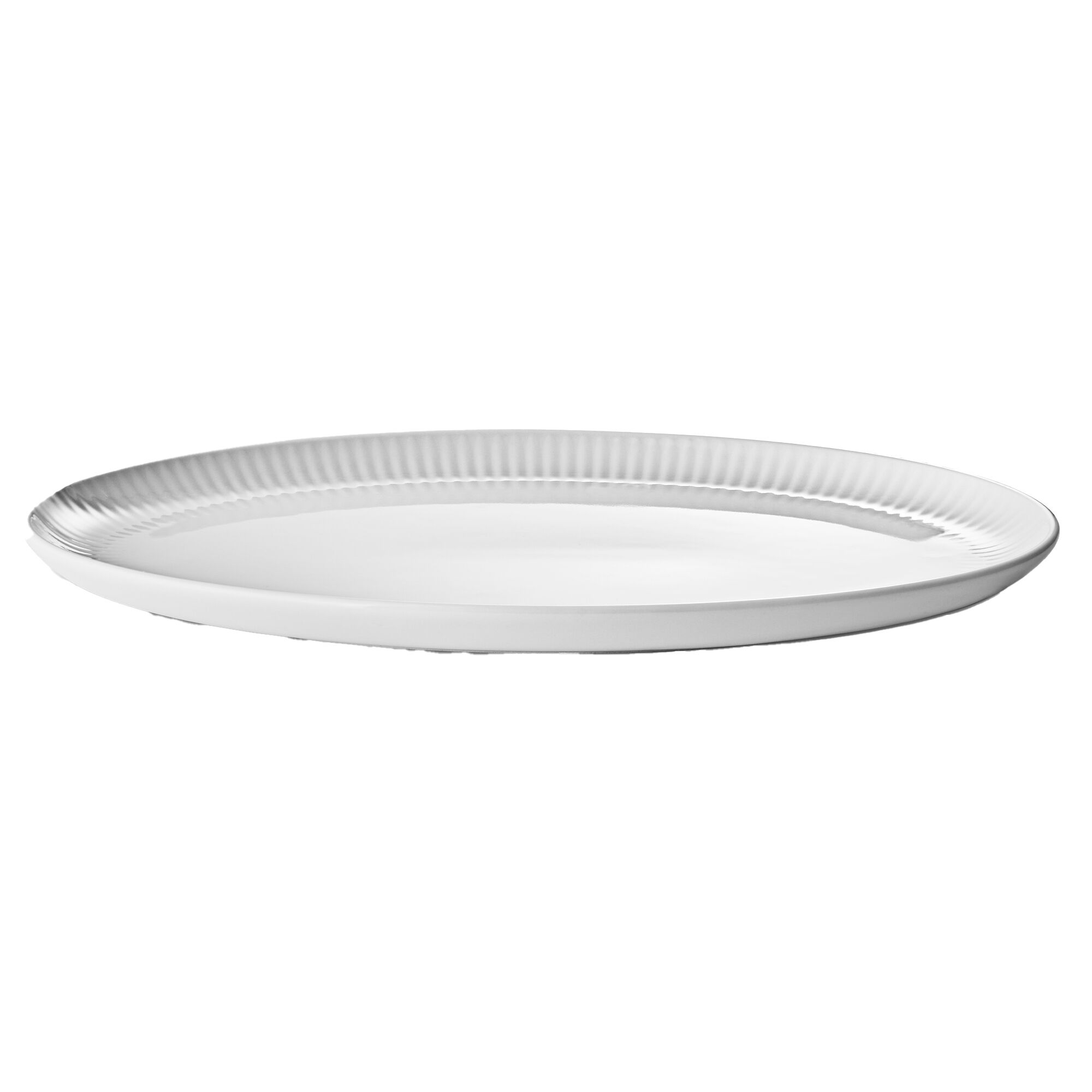 Eva trio Legio Nova oval coupe serveringsfad 32 × 21 cm, hvid