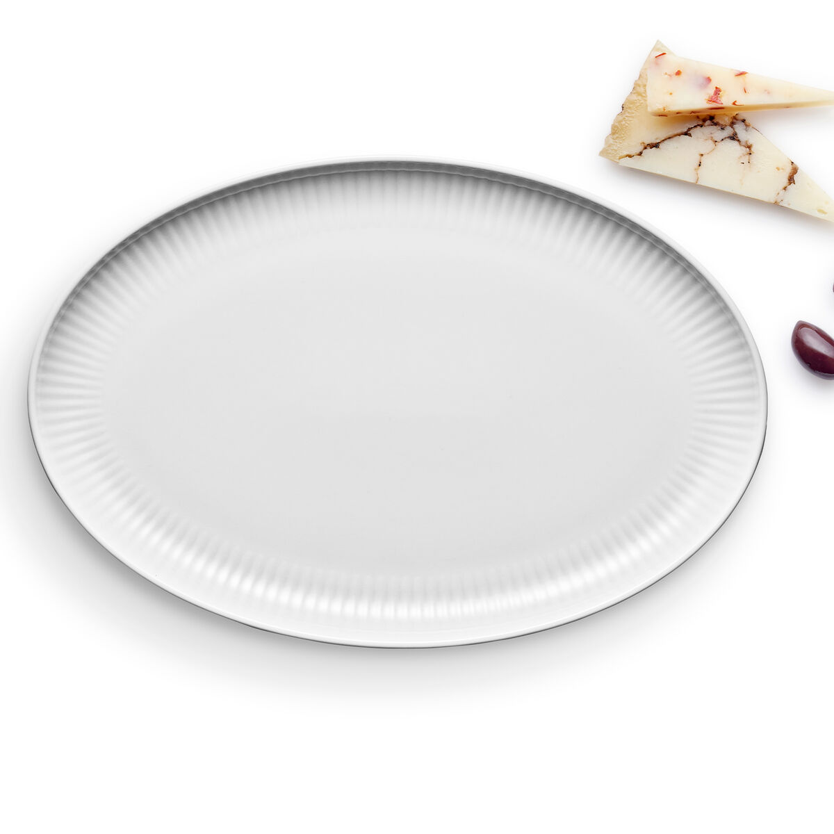 Legio Nova oval coupe serveringsfat 32 × 21 cm, vit