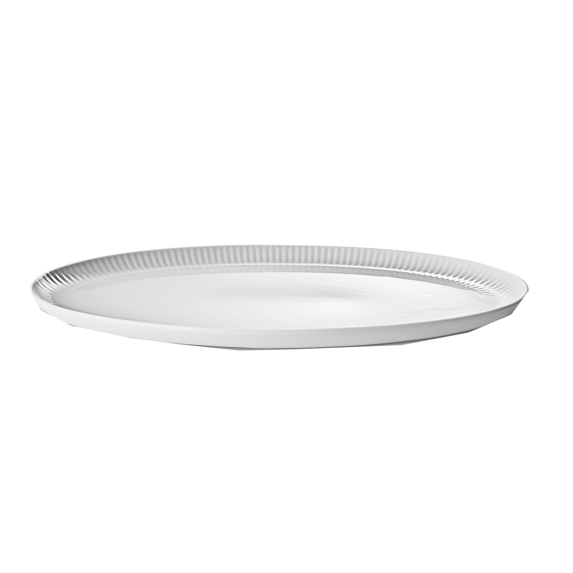 Eva trio Legio Nova oval coupe serveringsfad 37 × 25 cm, hvid