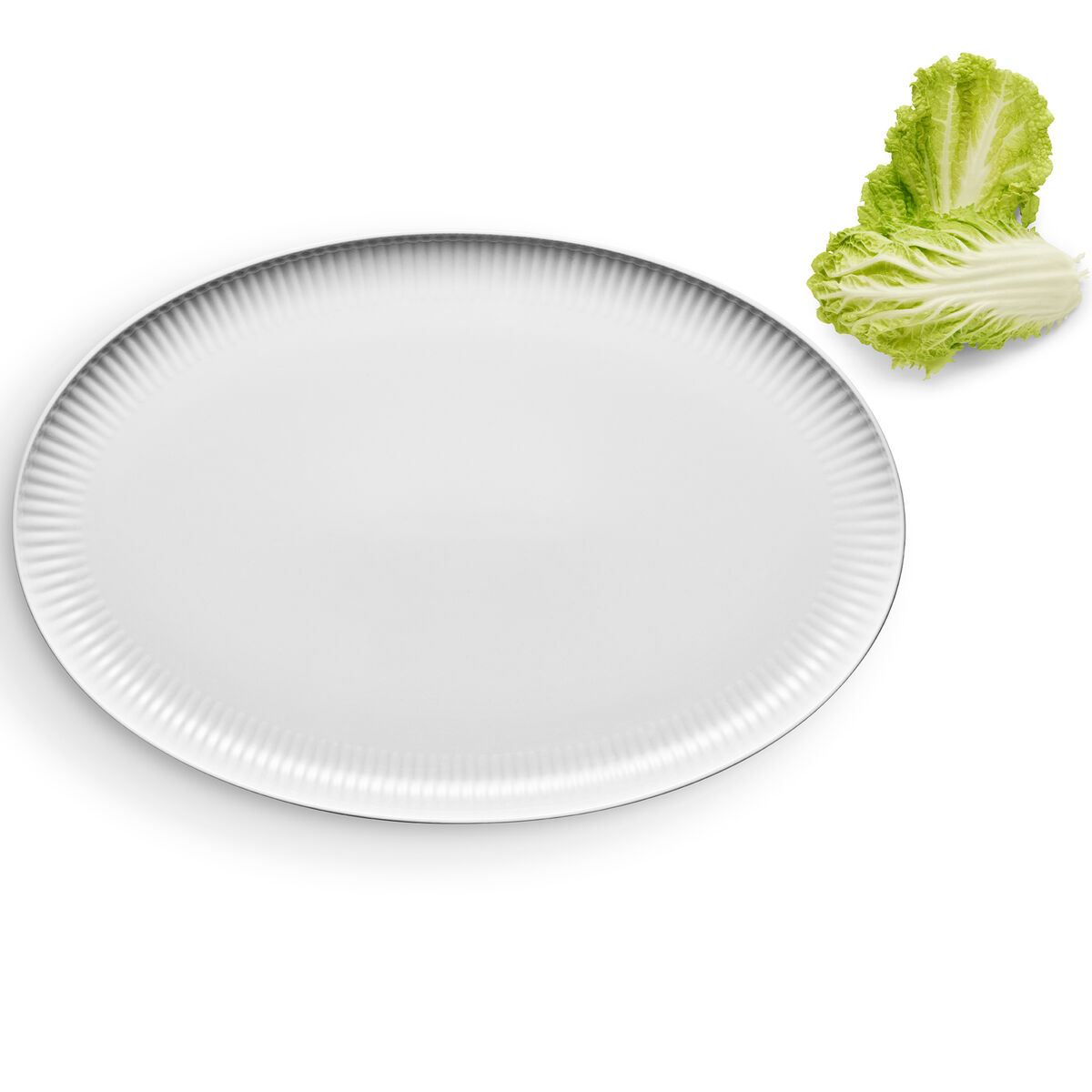Legio Nova oval coupe serveringsfat 37 × 25 cm, vit