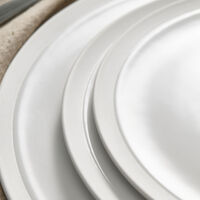 Raw desserttallrik 20 cm, vit