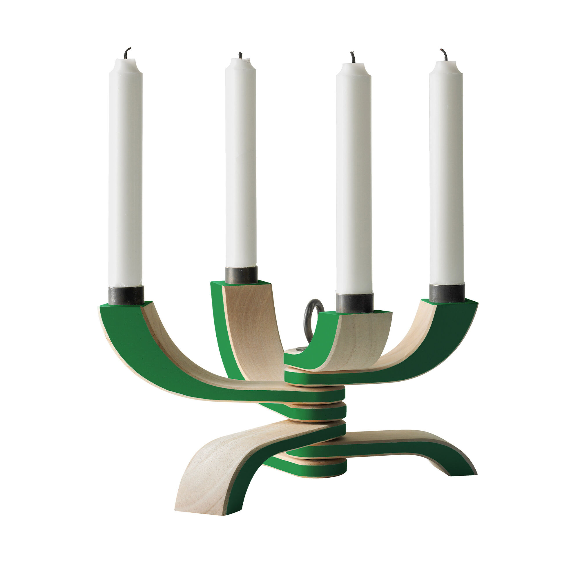 Design house stockholm Nordic Light 4-armet lysestage, grøn