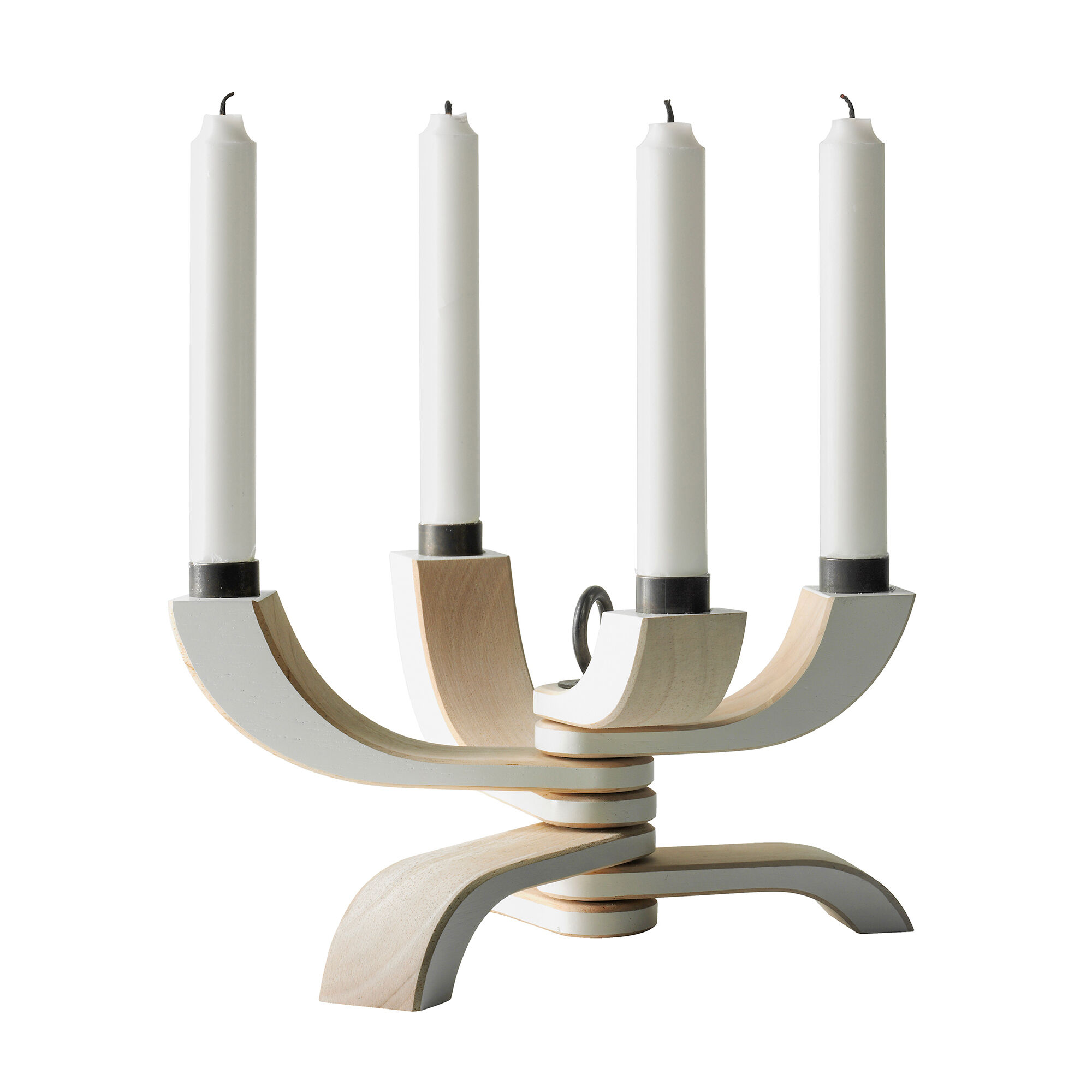 Design house stockholm Nordic Light 4-armet lysestage, hvid