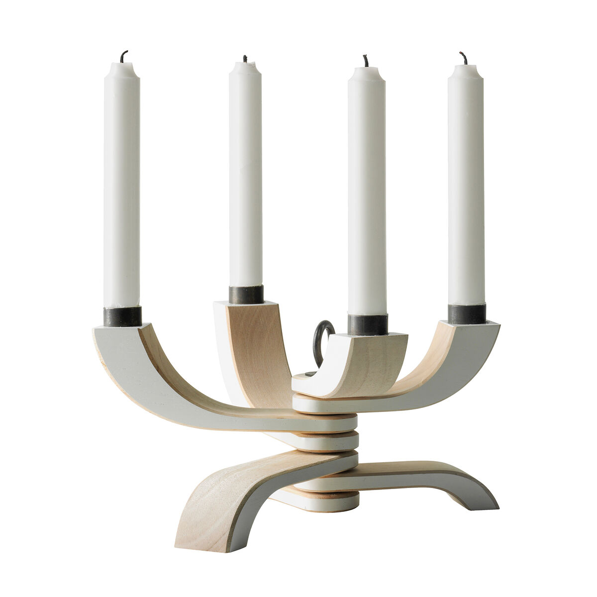 Nordic Light 4-armad ljusstake, vit