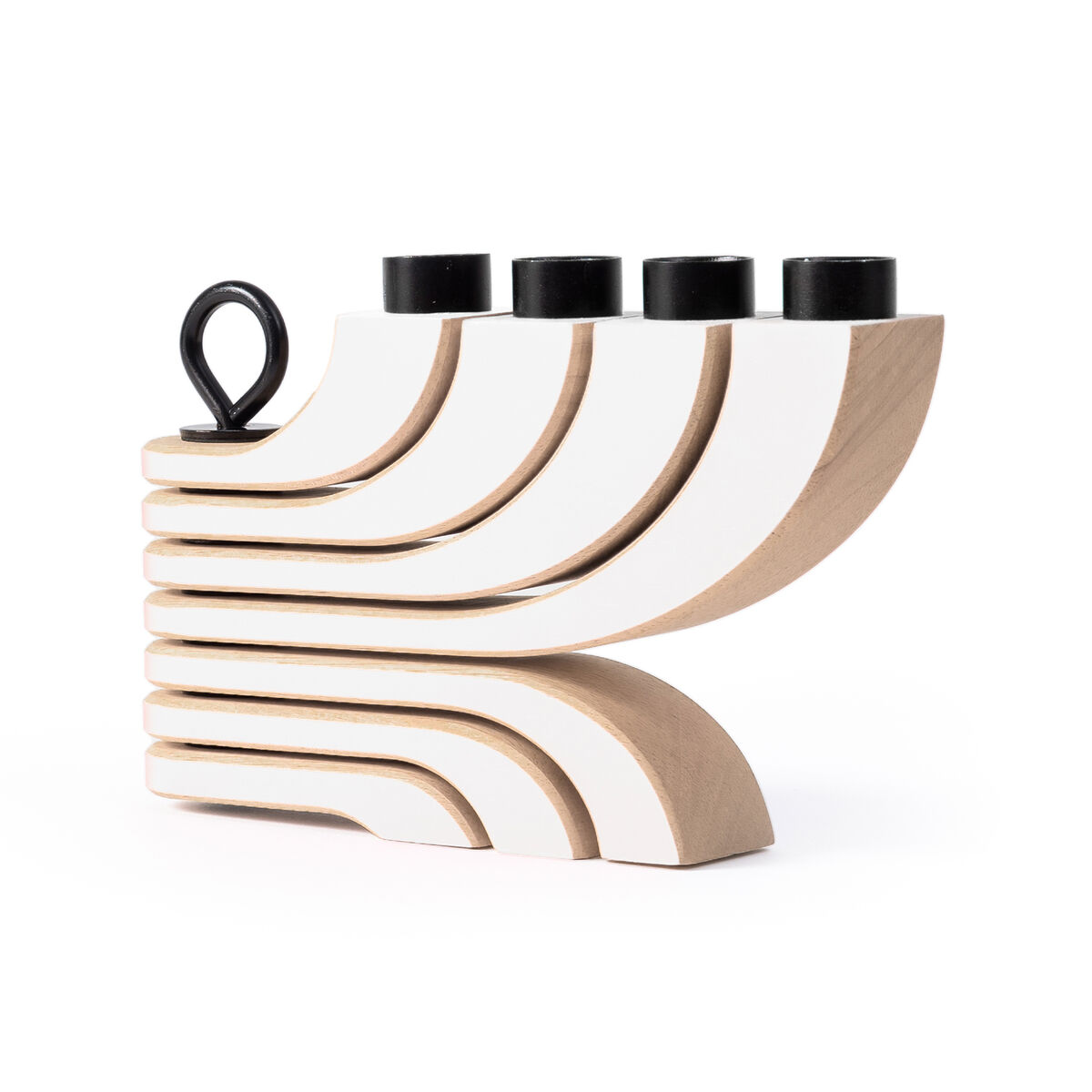 Nordic Light 4-armad ljusstake, vit