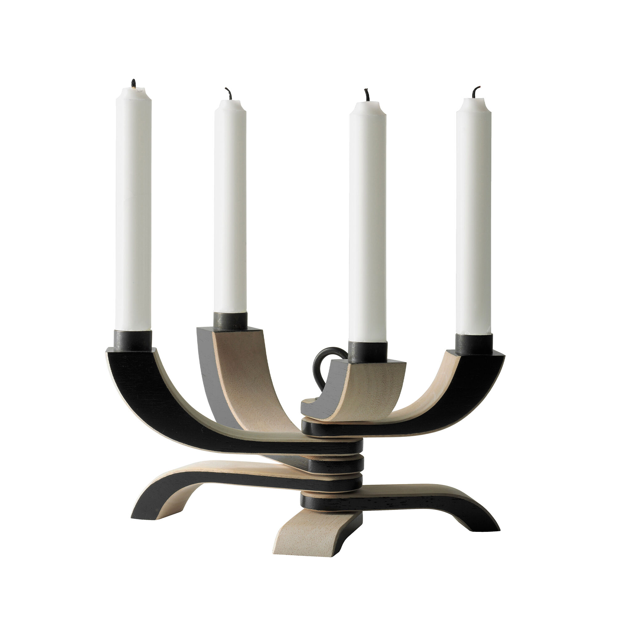 Design house stockholm Nordic Light 4-armet lysestage, sort