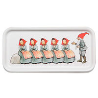 Elsa Beskow bricka 13 x 28 cm, Christmas Family