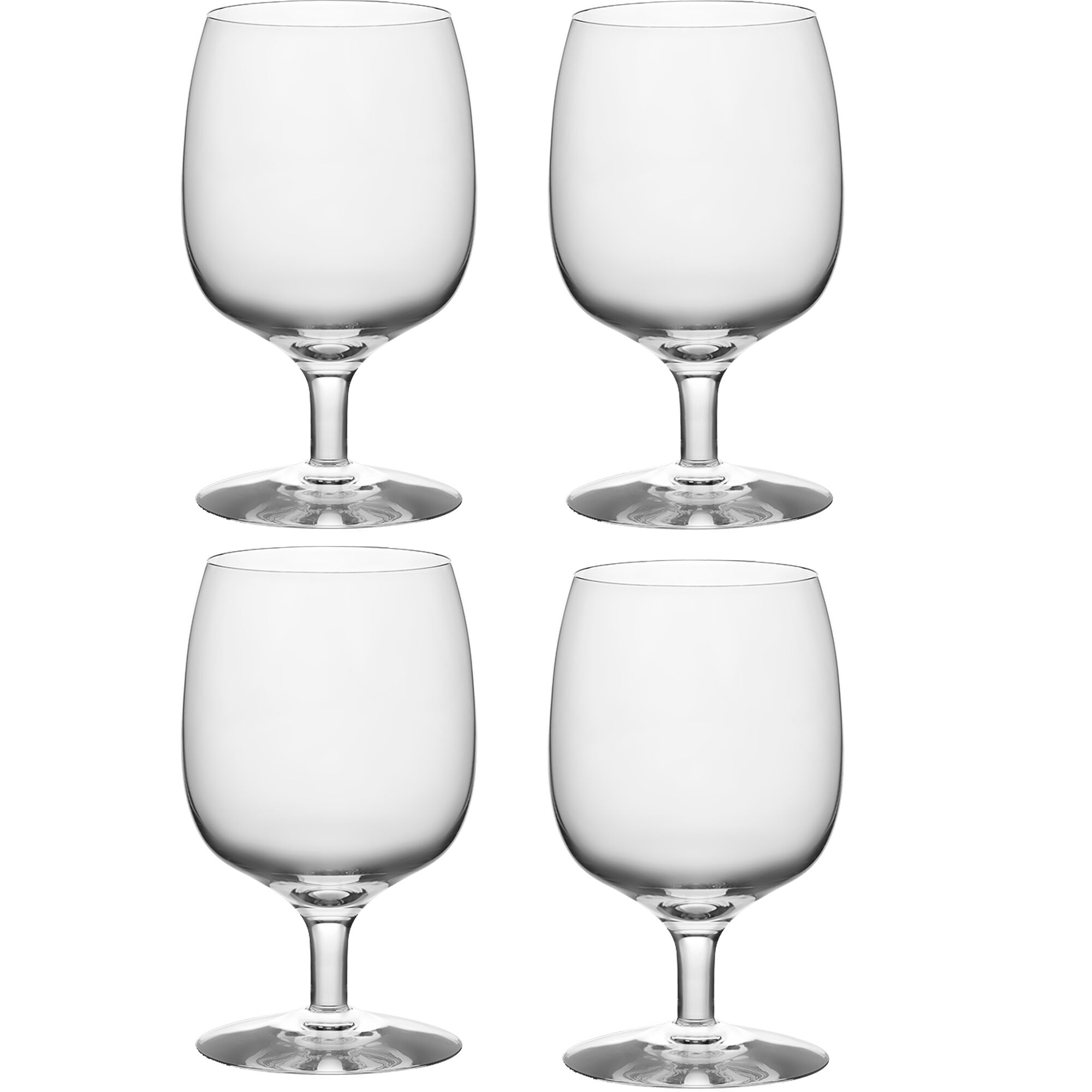 Kosta boda Nutid ølglas på fod 48 cl, 4-pak