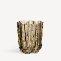 Crackle vas 12,1 cm, taupe