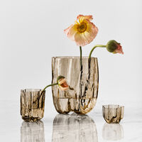Crackle vas 27 cm, taupe
