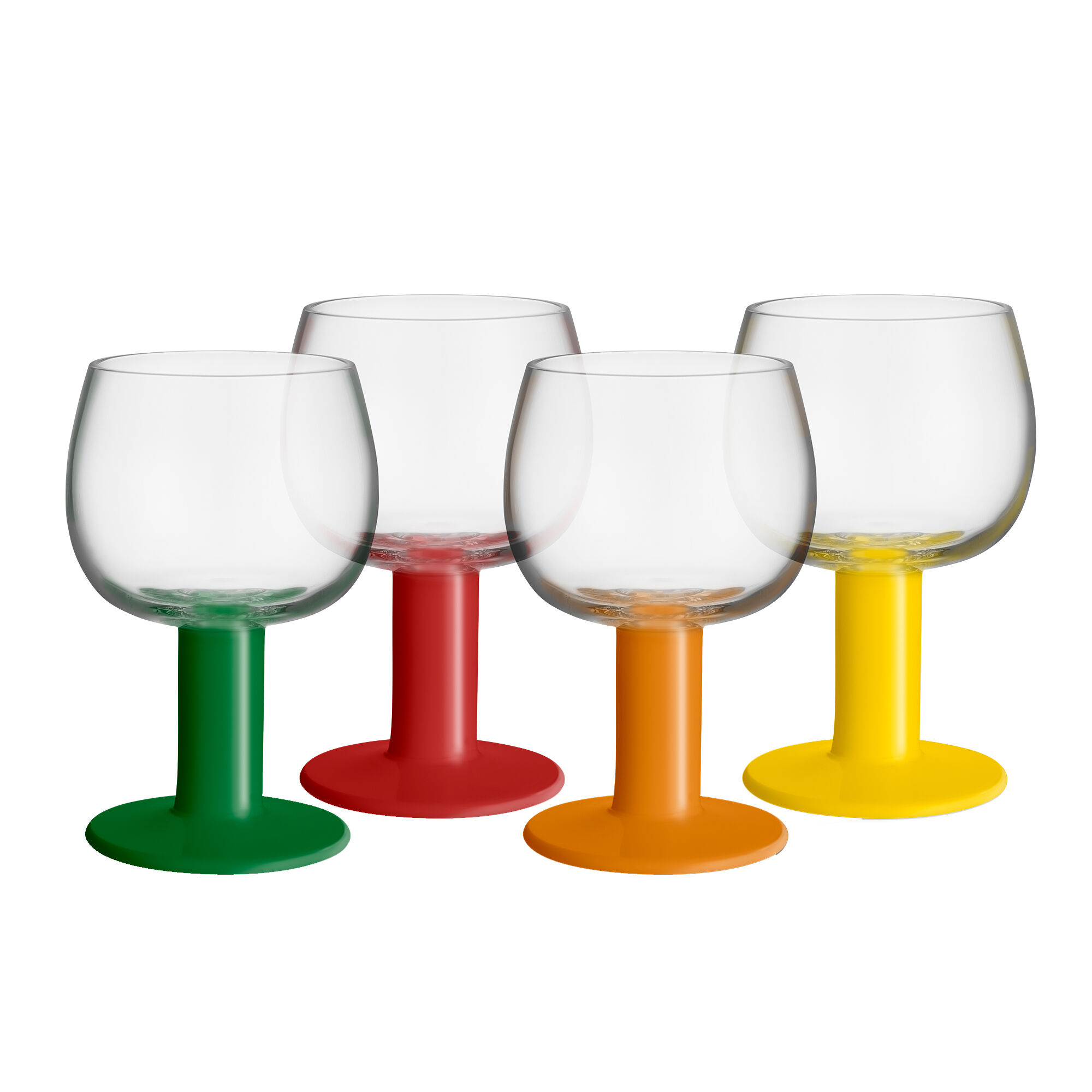 Kosta boda Fars Glas vinglas 40 cl 4-pak, blandede farver