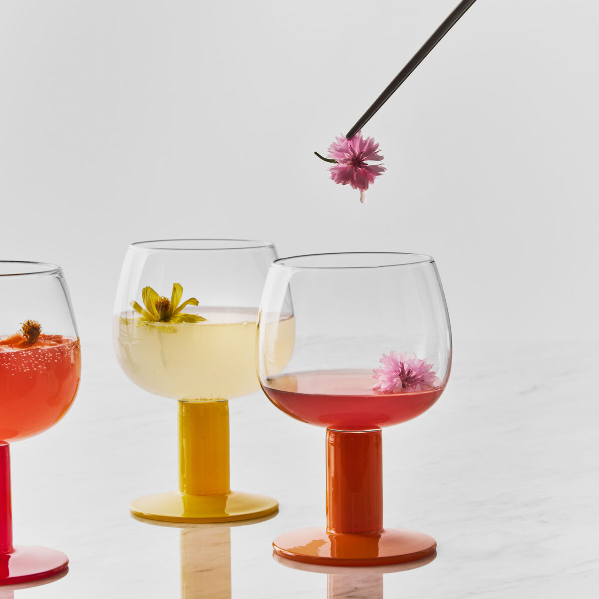 Fars Glas vinglas 40 cl 4-pack, mixade färger