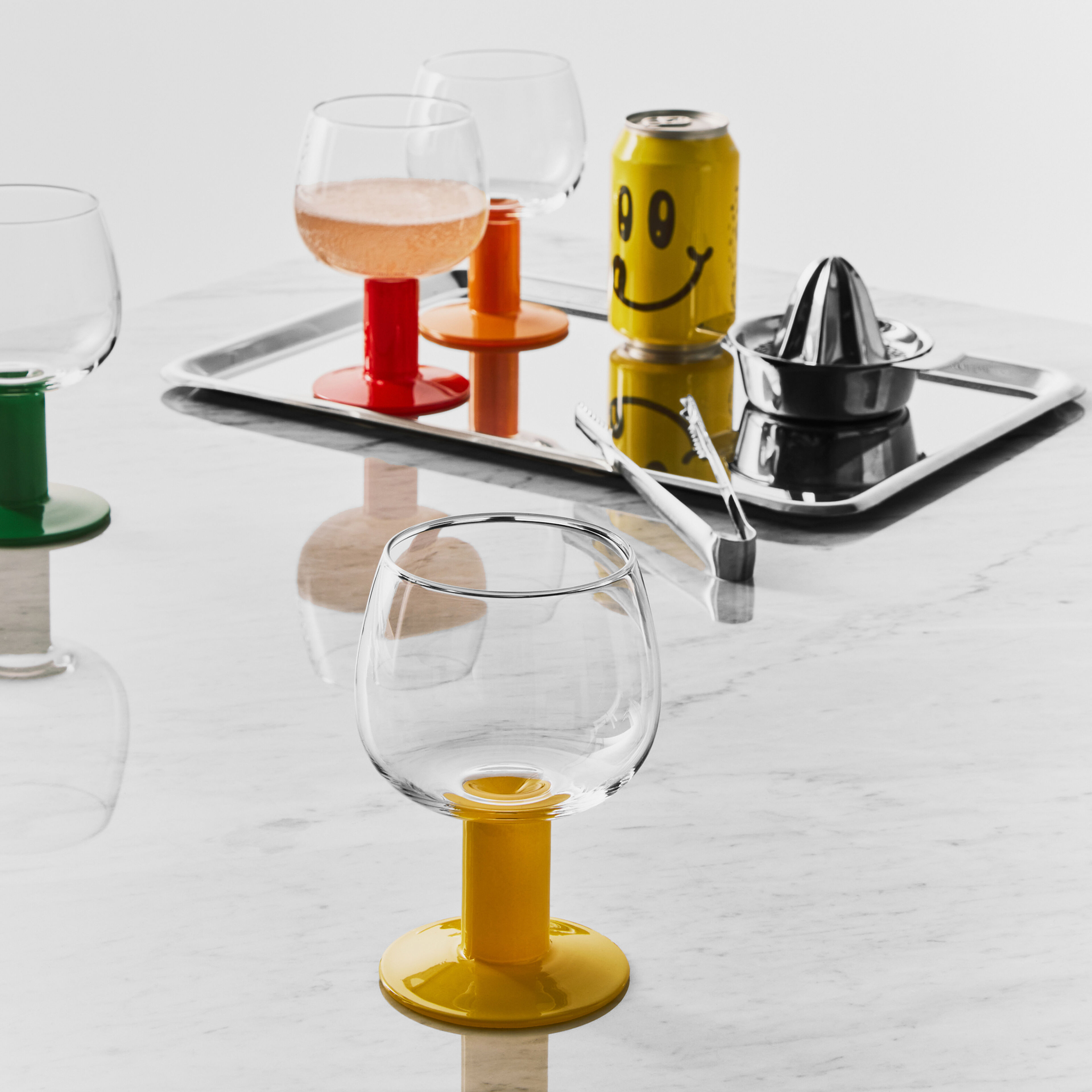 Fars Glas vinglas 40 cl 4-pack, mixade färger