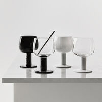 Fars Glas vinglas 40 cl 4-pack, vit/svart