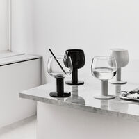 Fars Glas vinglas 40 cl 4-pack, vit/svart