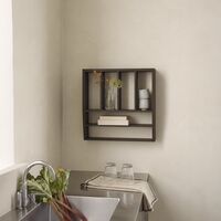 Reed hylla 50 × 50 cm, rökt ek