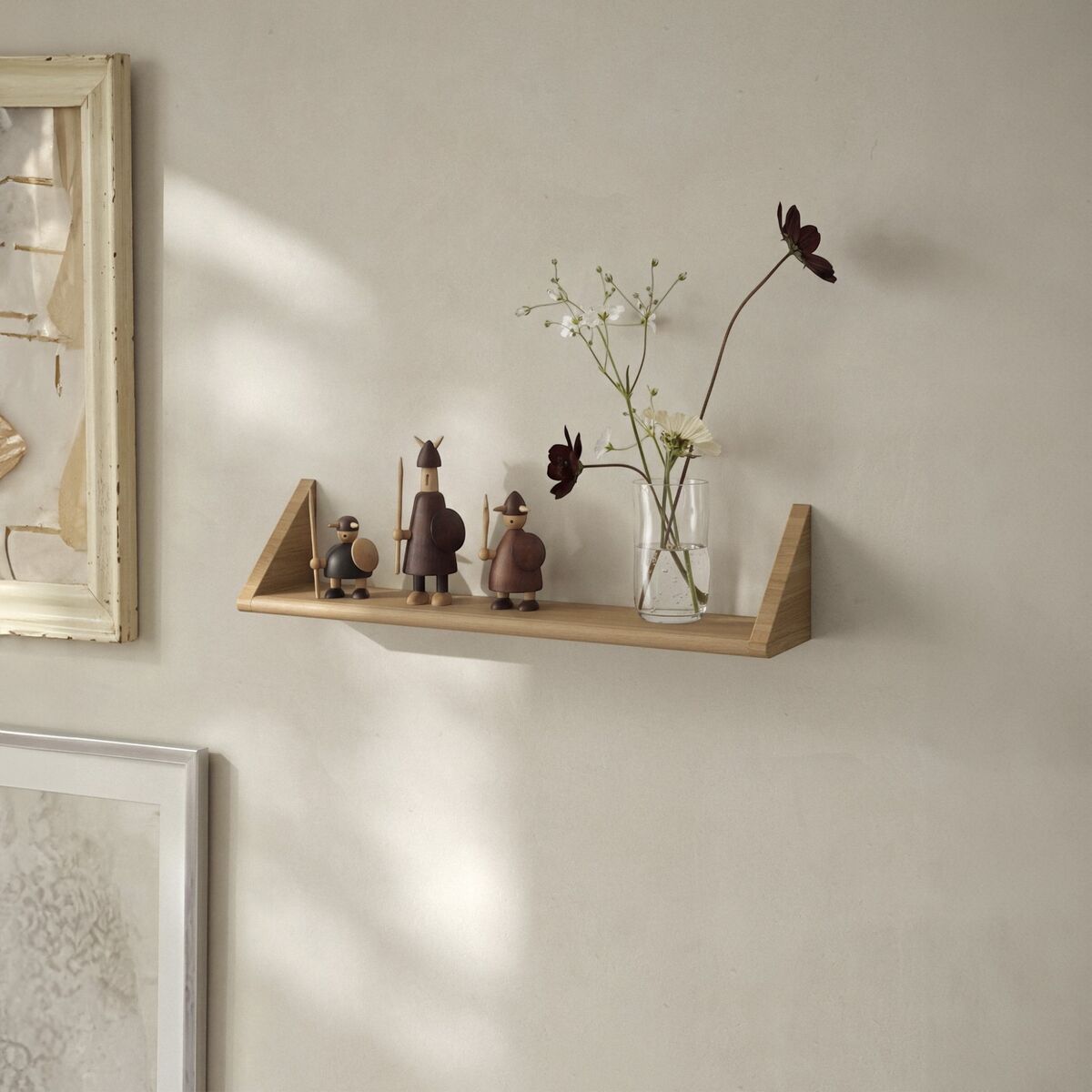 Split hylla 60 cm, massiv ek