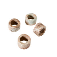 Vita servettring 4-pack, marmor/seagrain