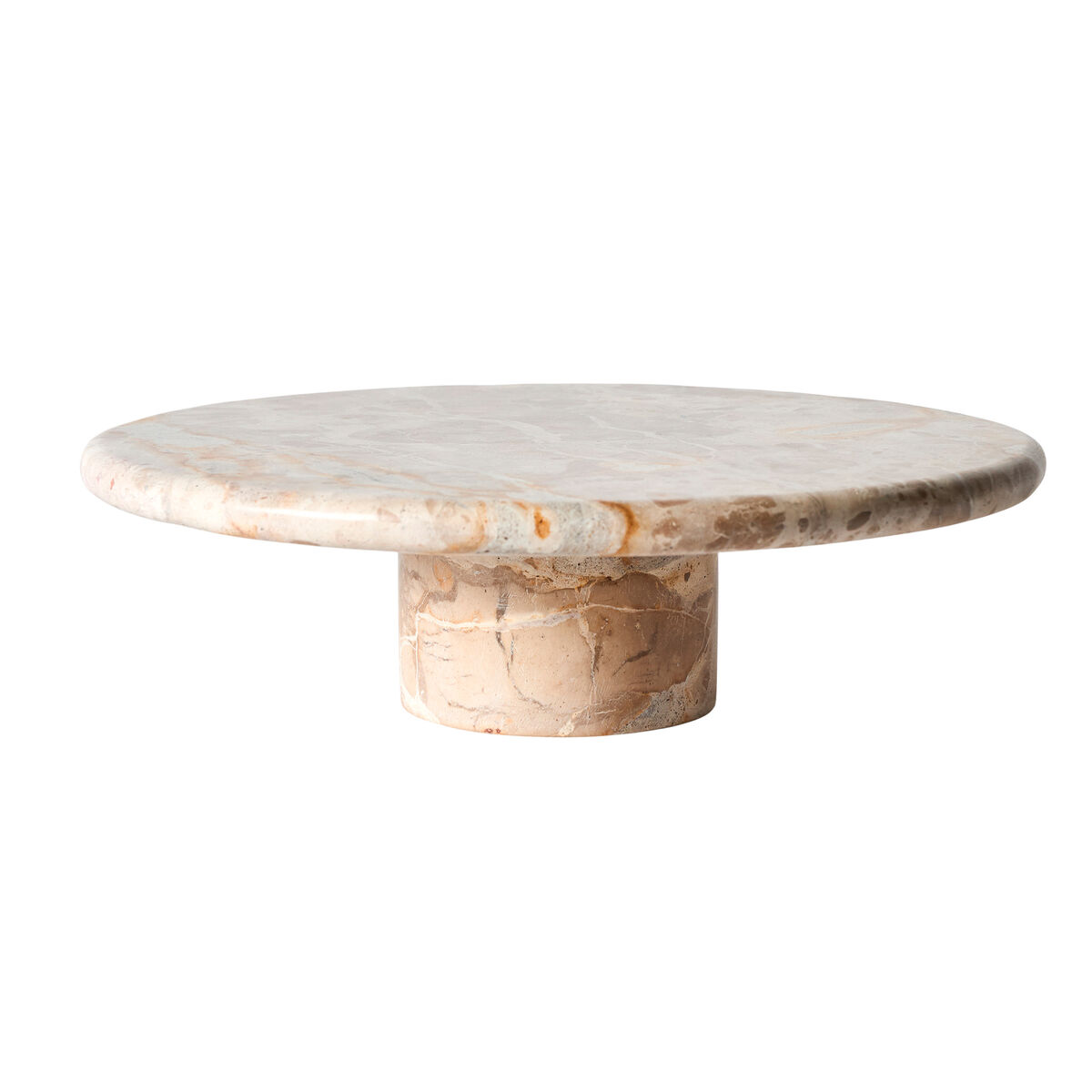  Vita tårtfat, marmor/seashell