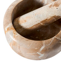 Vita mortel, marmor/seashell