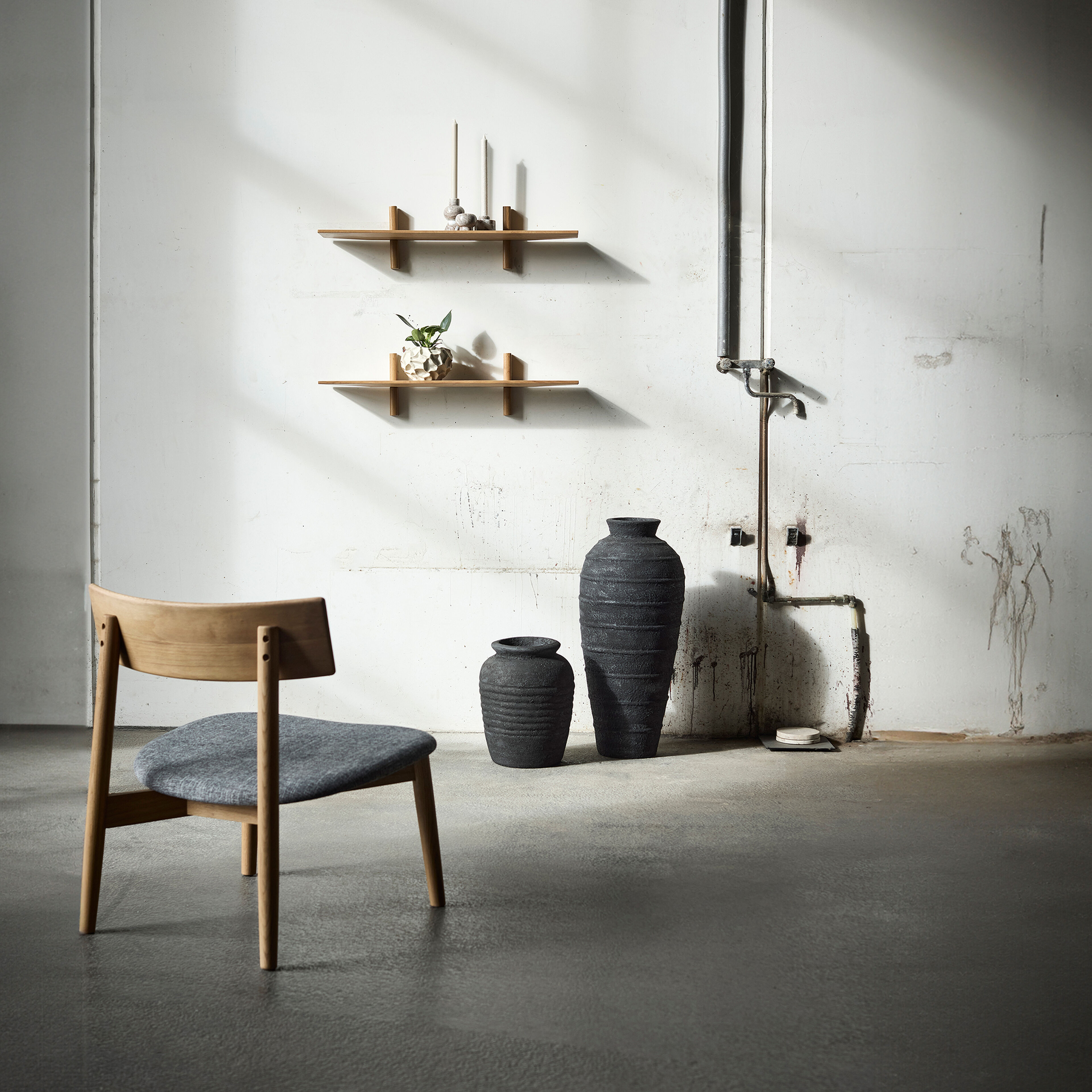Noir hylla Single L, natur