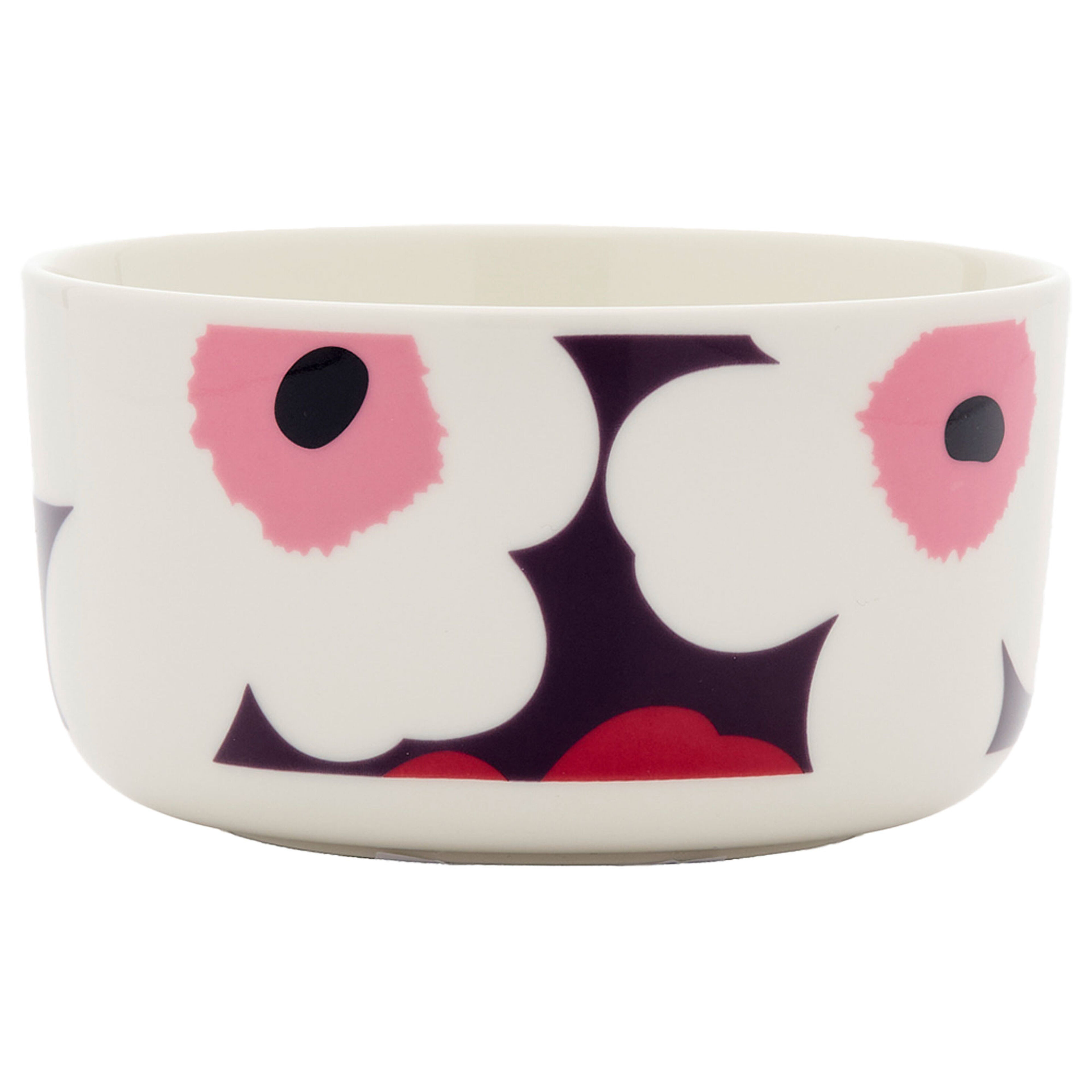 Oiva Unikko skål 5 dl, cranberry/pink