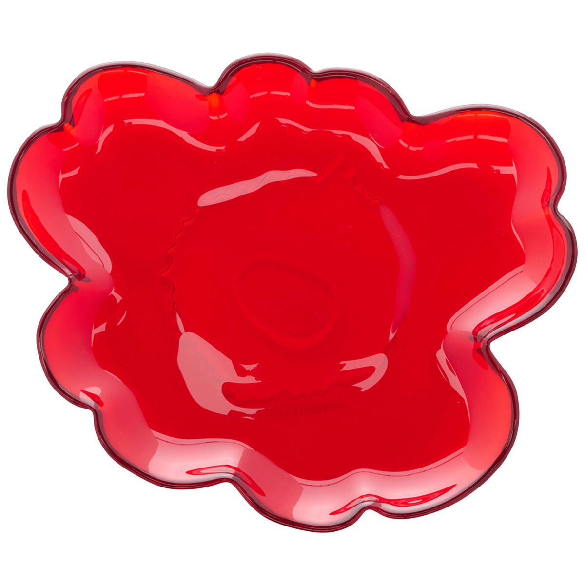 Unikko glassasjett 20 cm, rød
