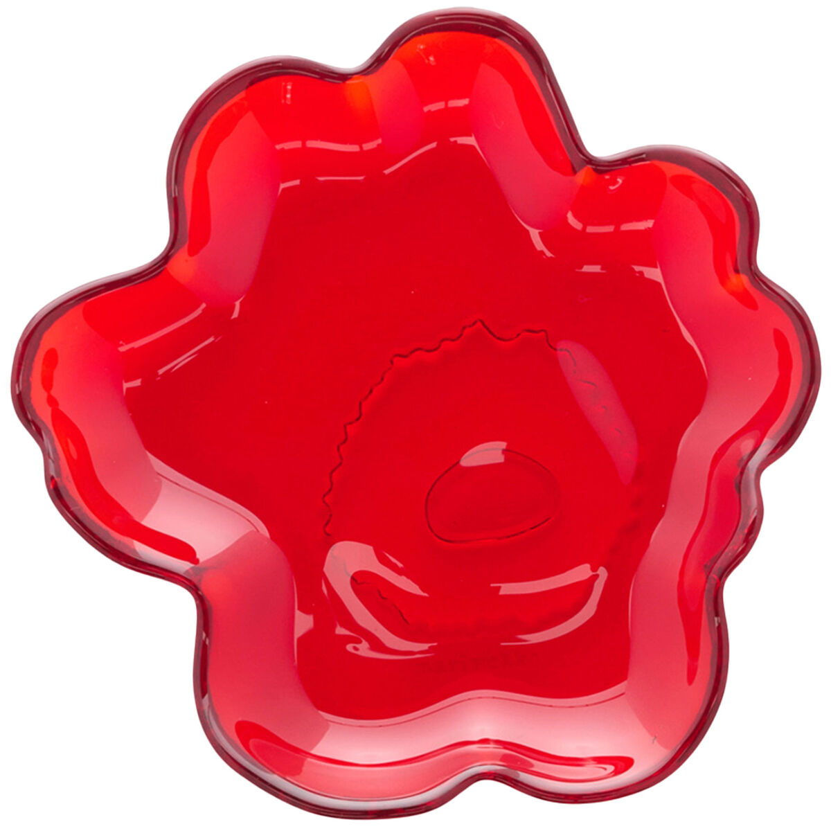 Unikko glassfat 13 cm, rød