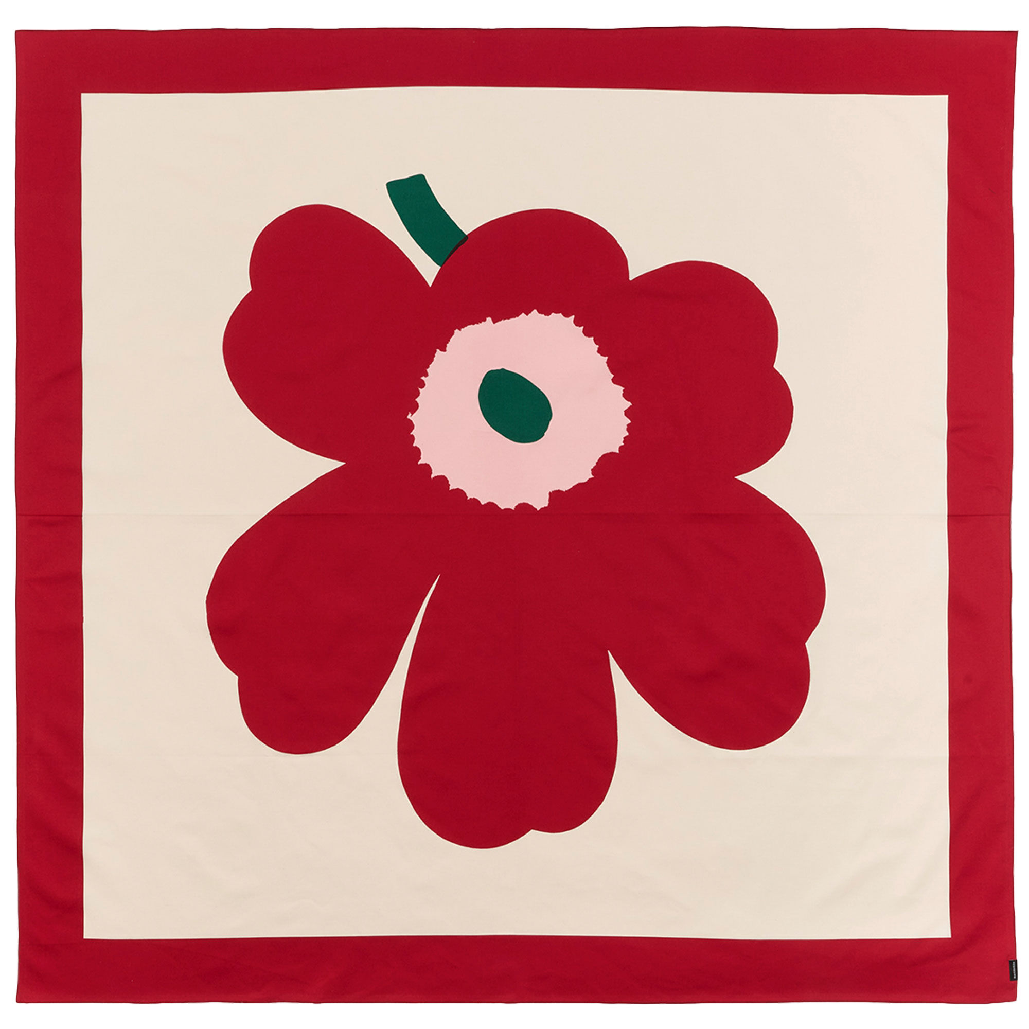 Marimekko Unikko dug 140 × 140 cm, cranberry/rose