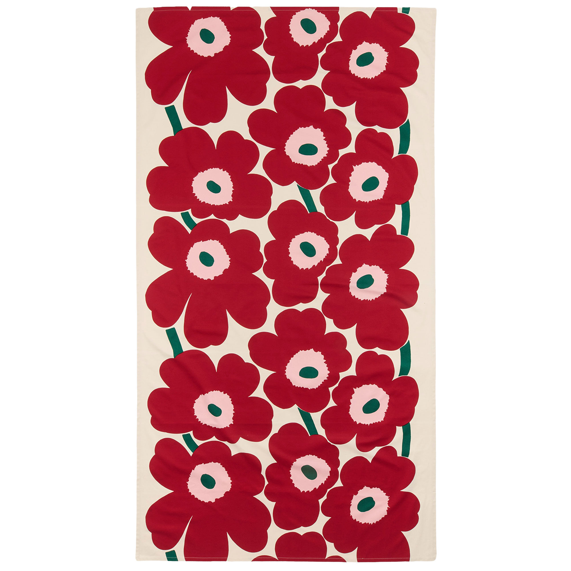 Marimekko Unikko dug 135 x 250 cm, cranberry/rose