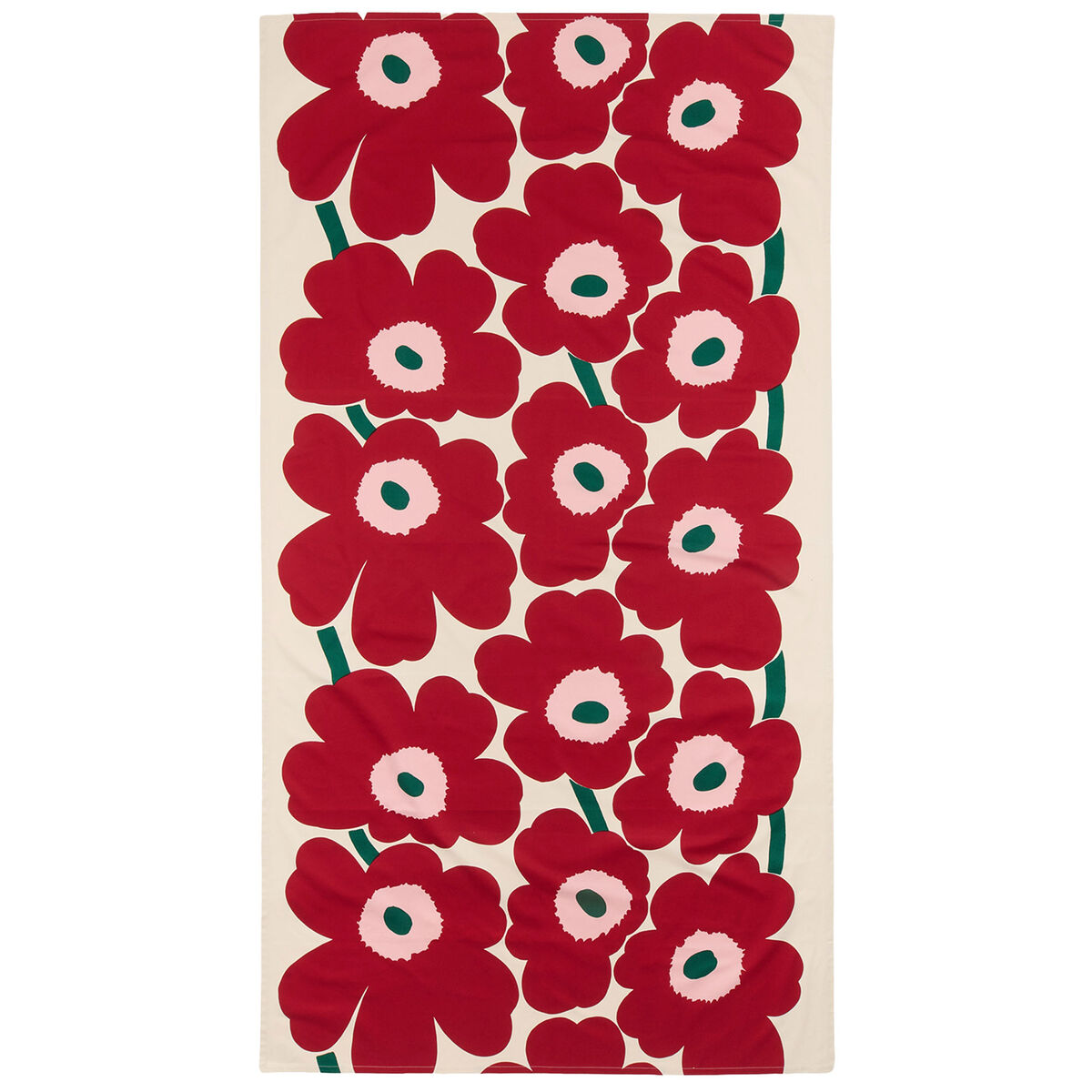 Unikko dug 135 x 250 cm, cranberry/rose