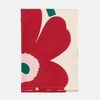 Unikko dug 135 x 250 cm, cranberry/rose
