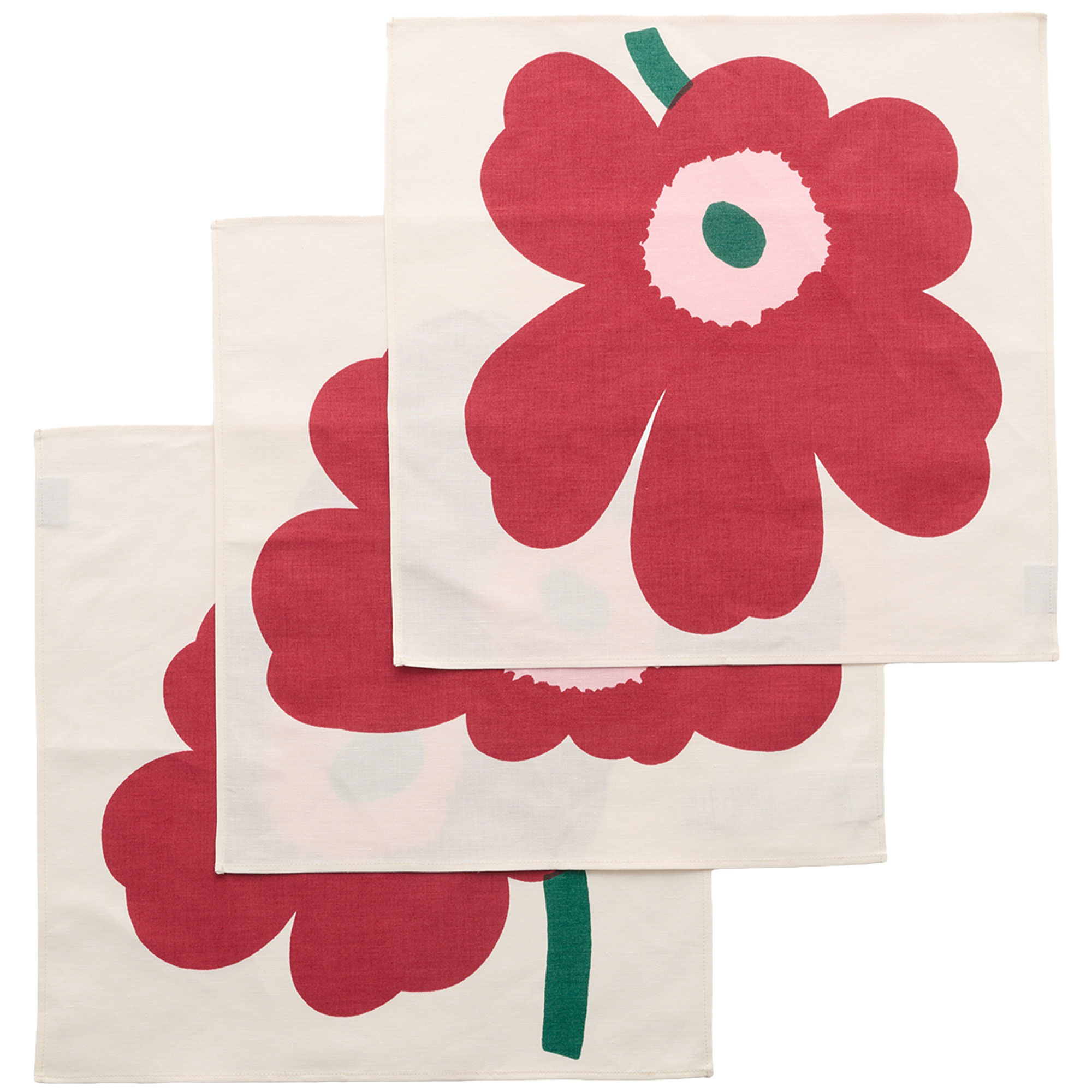 Marimekko Unikko stofservietter 3-pak, rose
