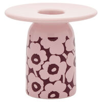 Pieni Unikko ljusstake 8 cm, rosa/vinröd