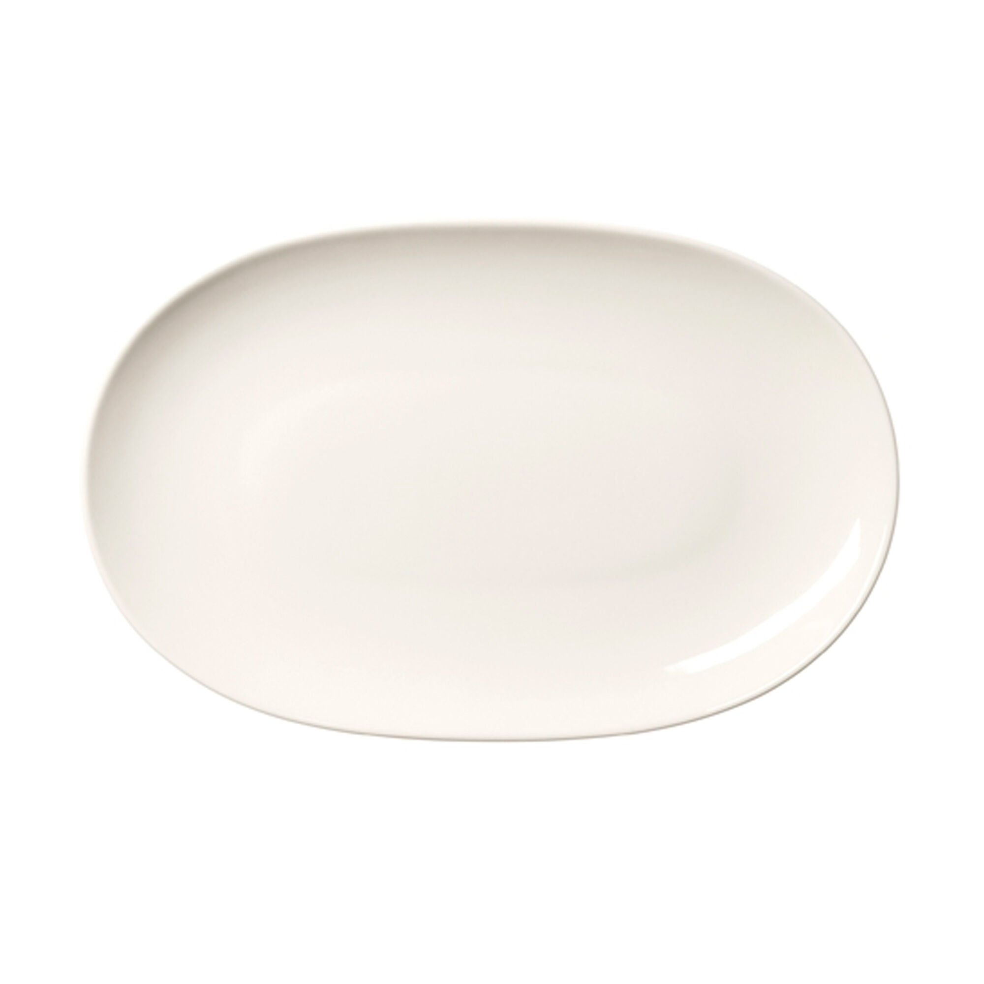 Arabia 24h oval tallerken/serveringsfad 18 × 28 cm, hvid
