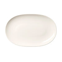 24h oval tallrik/serveringsfat 18 × 28 cm, vit