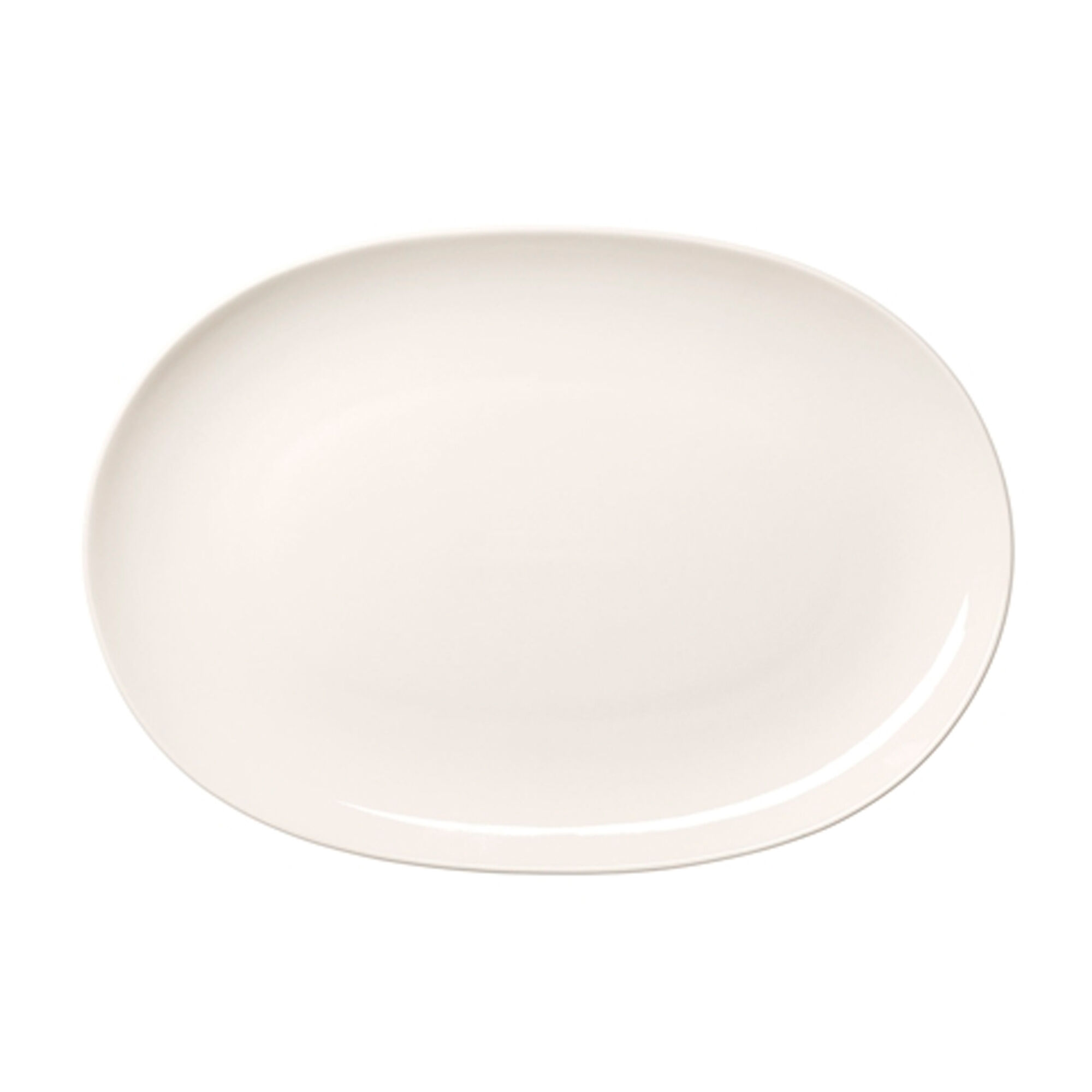 Arabia 24h ovalt serveringsfad 22,1 × 32 cm, hvid
