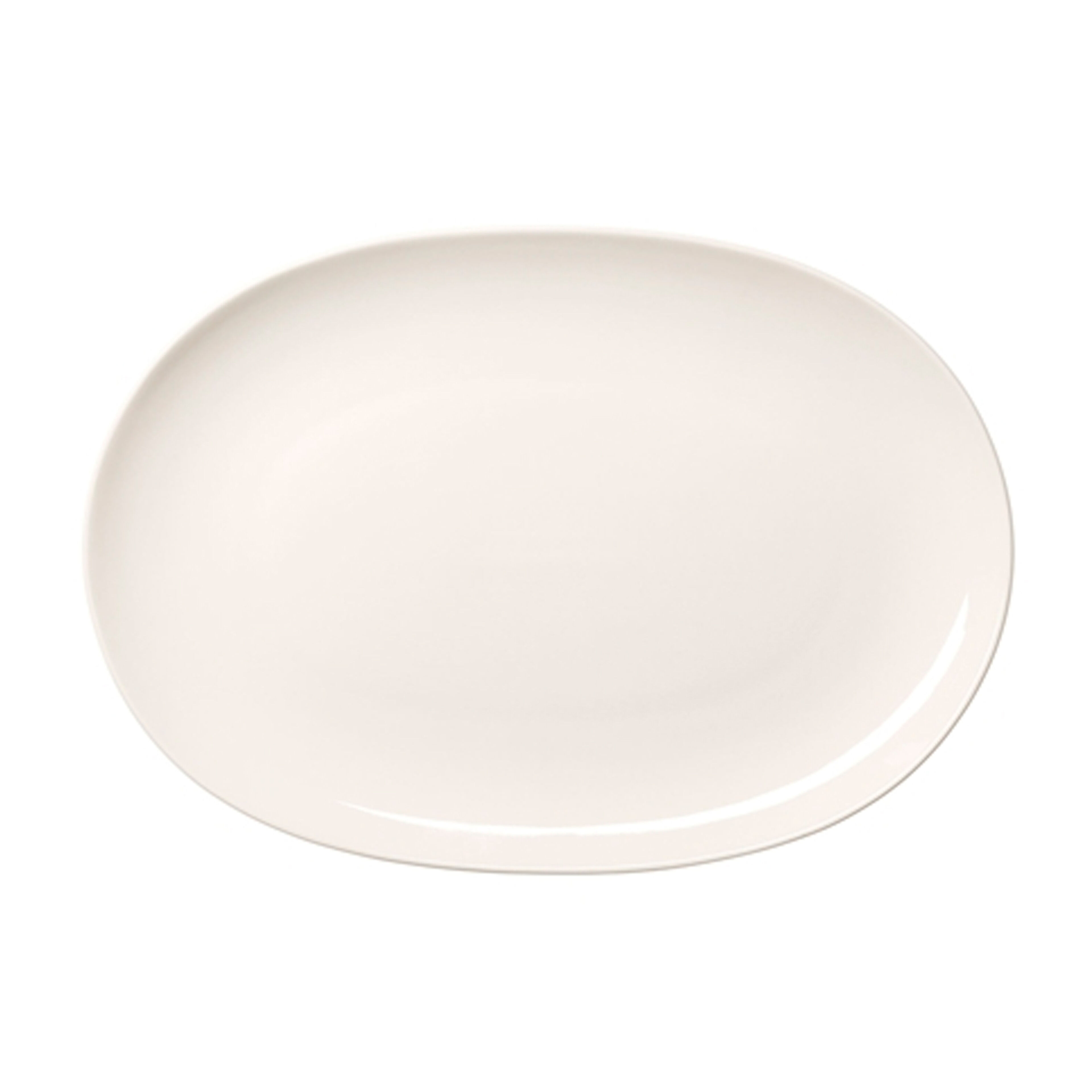 24h oval serveringstallrik 22,1 × 32 cm, vit