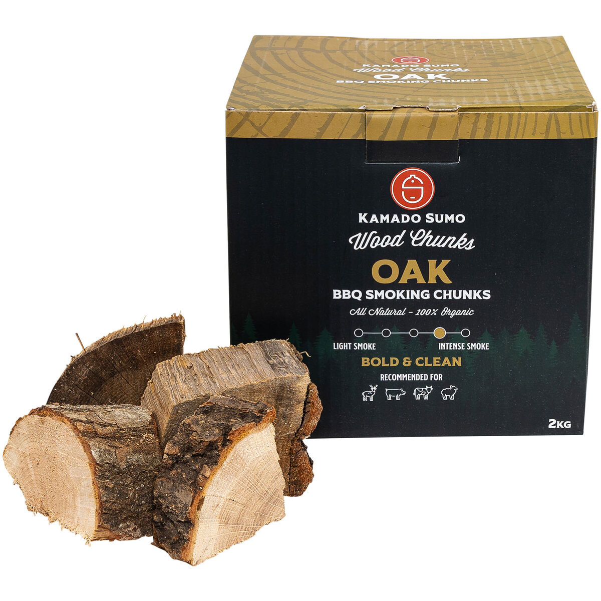 Oak Chunks rökved 2 kg
