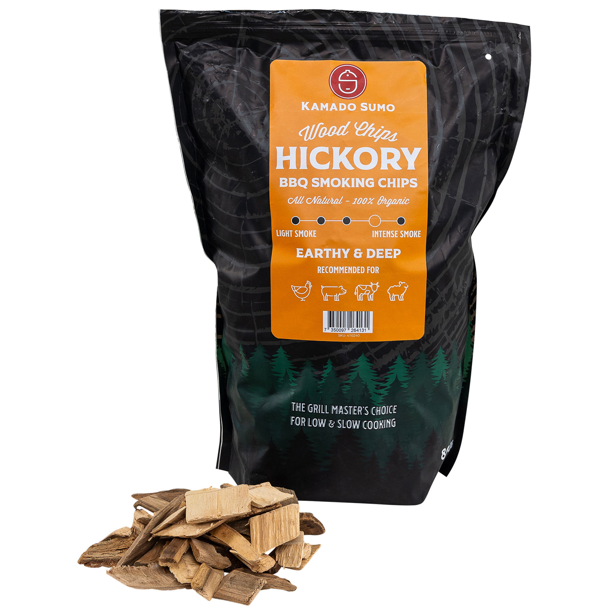 Kamado sumo Hickory-røykflis 800 g
