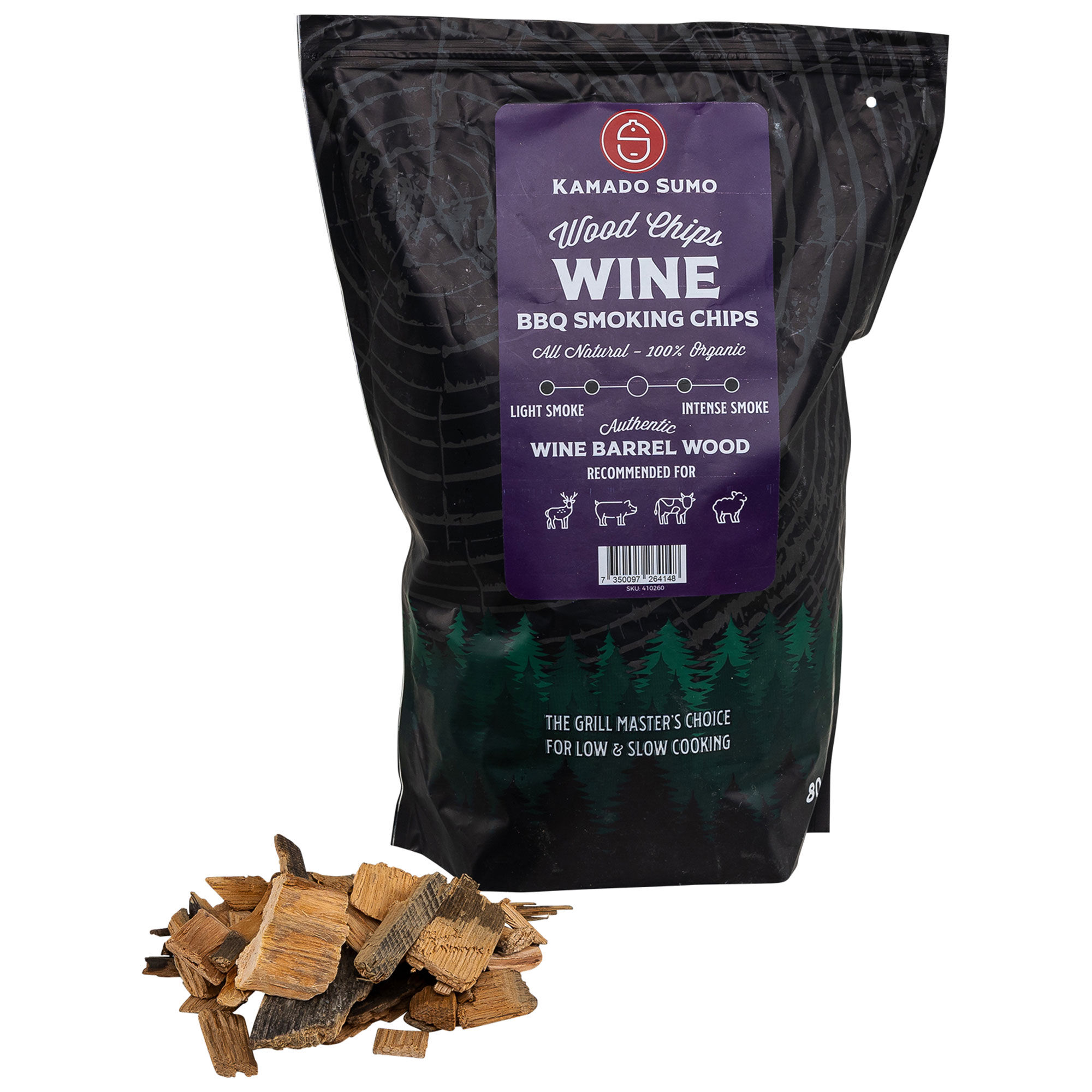 Kamado sumo Wine røgflis 800 g