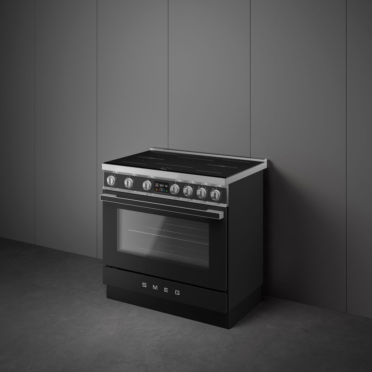Portofino CPF90I1PAN2 induktionsspis med ugn 90 cm, antracit