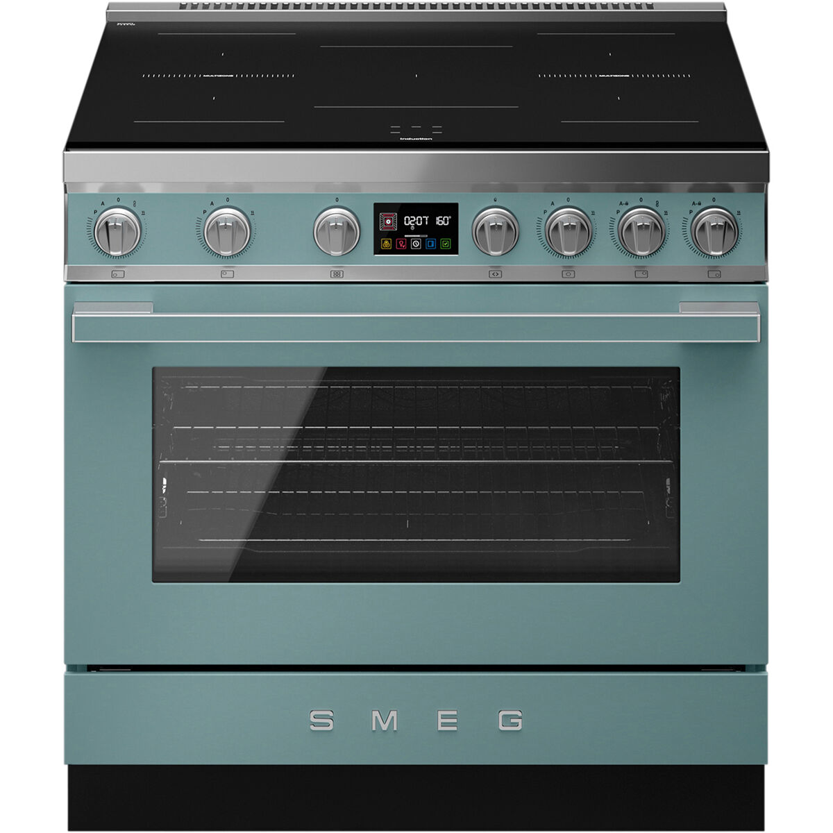 Portofino CPF90I1PEG2 induktionsspis med ugn 90 cm, emerald green