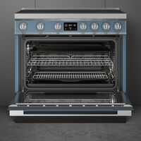 Portofino CPF9011PSB2 induktionsspis med ugn 90 cm, storm blue
