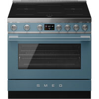 Portofino CPF9011PSB2 induktionsspis med ugn 90 cm, storm blue