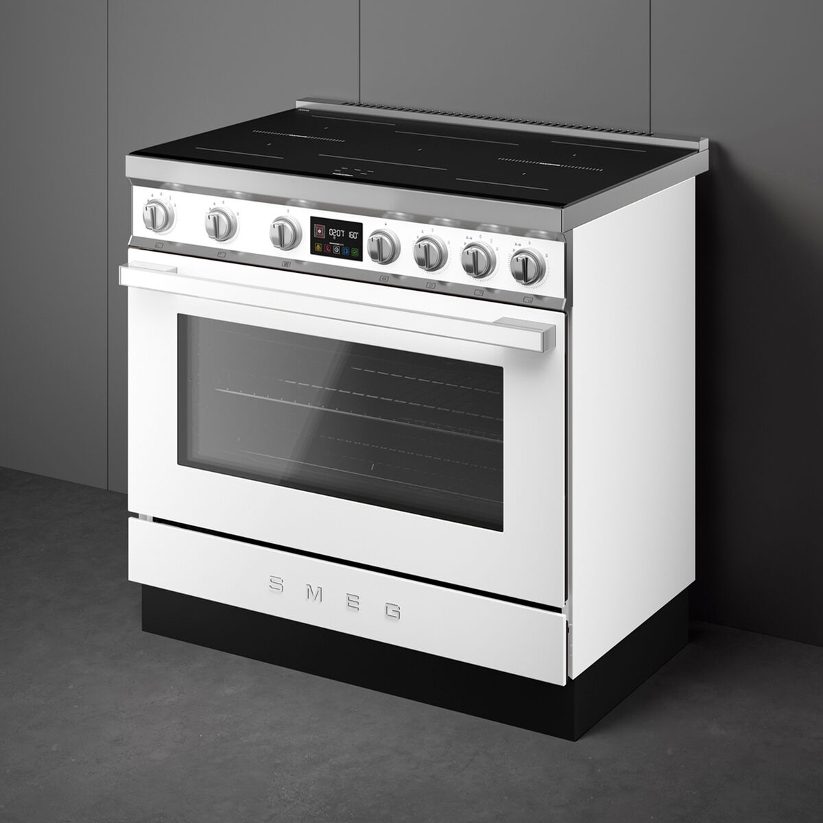 Portofino CPF90I1PWH2 induktionsspis med ugn 90 cm, vit